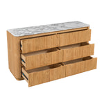 Arabescato Carrara Marble / Oak