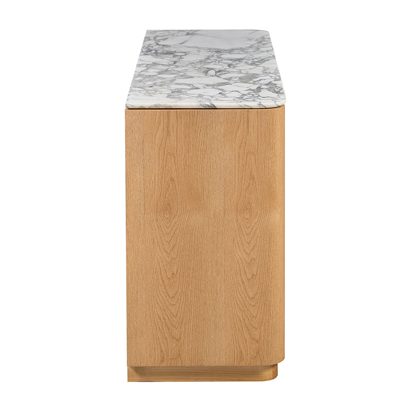 Arabescato Carrara Marble / Oak