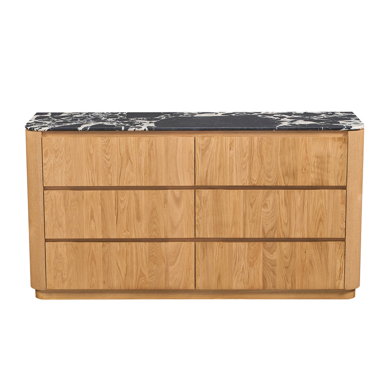 Black Calacatta Viola Marble / Oak