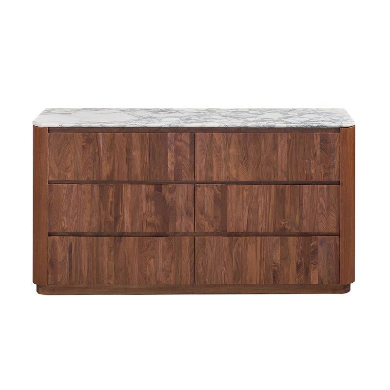 Arabescato Carrara Marble / Walnut