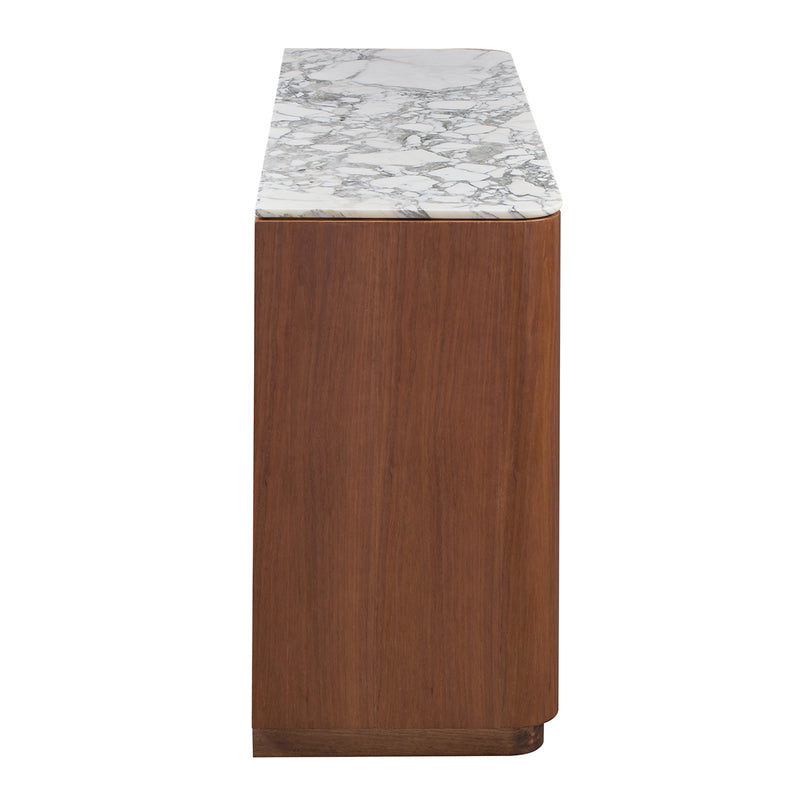 Arabescato Carrara Marble / Walnut