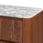 Arabescato Carrara Marble / Walnut