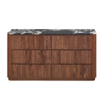 Black Calacatta Viola Marble / Walnut