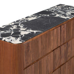 Black Calacatta Viola Marble / Walnut