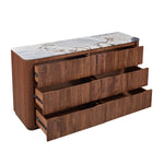 Ocean Storm Marble / Walnut