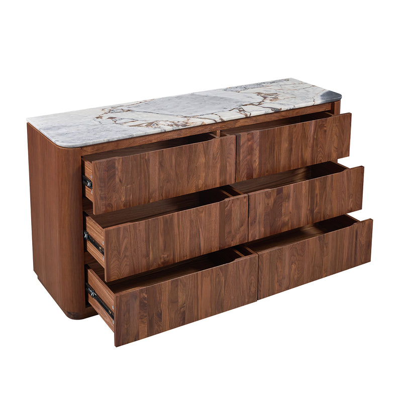 Ocean Storm Marble / Walnut