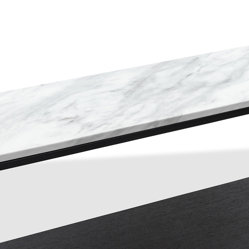 Maverick White Marble Console Table