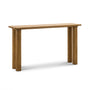 Nova Pillar Console Table - Oak