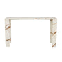 Atlas Slab Console Table - Brown Vein Marble