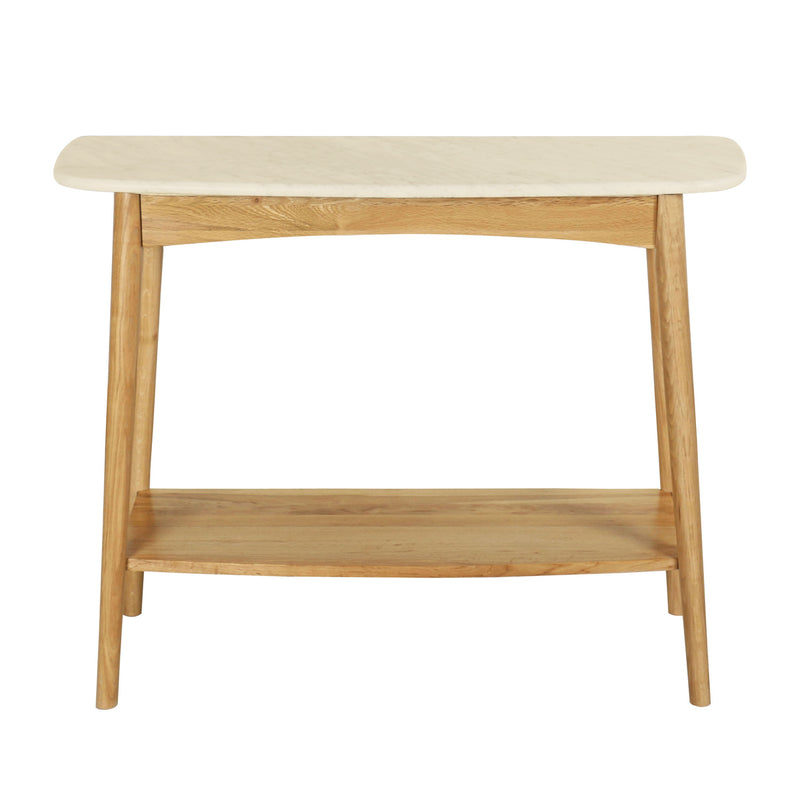 Oia Travertine Console Table