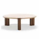 Alba Round Travertine Coffee Table