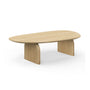 Clover Oval Oak Coffee Table - Oak
