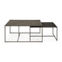 Pentagon Rectangular Nesting Coffee Table - Brown