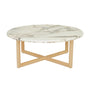 Camille Marble Coffee Table - Matt Ocean Marble