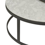 Elle Flat Metal Nest Marble Coffee Table