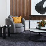 Elle Flat Metal Nest Marble Coffee Table