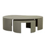 Oberon Curve Nest Coffee Table - Thyme