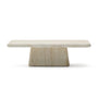 Drasi Rectangle Coffee Table - Travertine Finish / 140cm