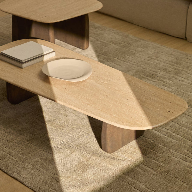 Dark Brown / Travertine