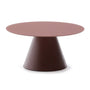 Wilshire Glass Coffee Table - Terracotta