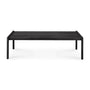 Jack Outdoor Coffee Table - Teak Black / 120cm