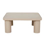 Frankie Outdoor Ceramic Coffee Table - Light Grey / Clay