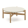 Pola Alfresco Coffee Table - White Terrazzo / 88cm