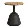 Saura Round Outdoor Side Table - Black