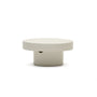 Aiguablava Round Outdoor Coffee Table - White / 66cm