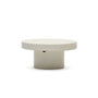 Aiguablava Round Outdoor Coffee Table - White / 90cm