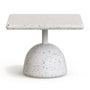 Saura Square Outdoor Coffee Table - White Terrazzo
