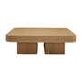 Block Square Coffee Table - Oak