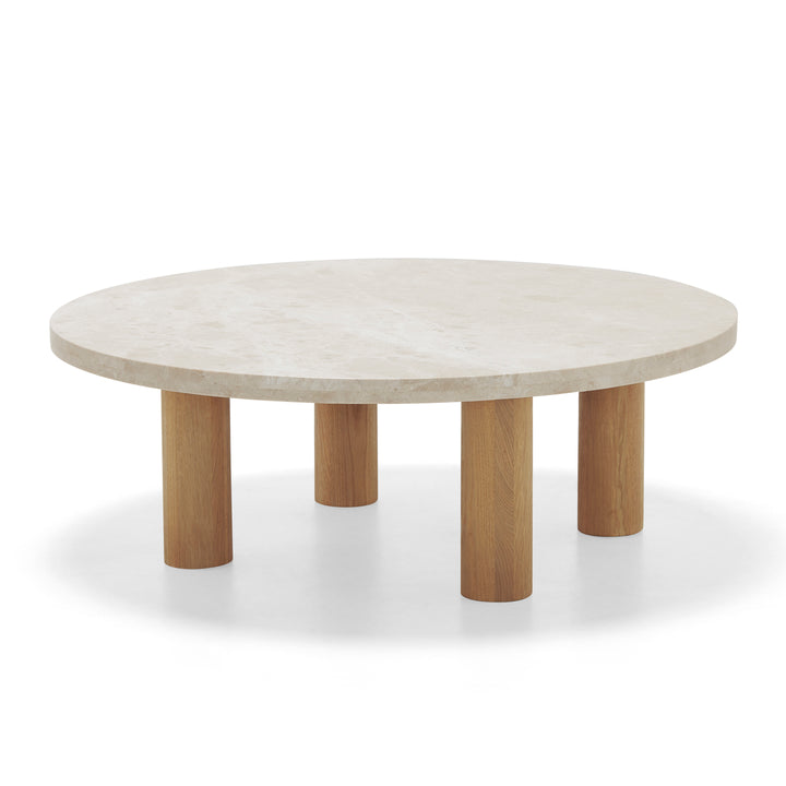 Chub Coffee Table (Cosmos Marble, Oak)
