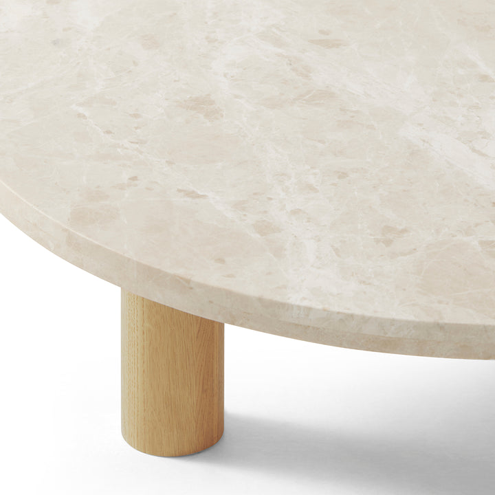 Chub Coffee Table (Cosmos Marble, Oak)