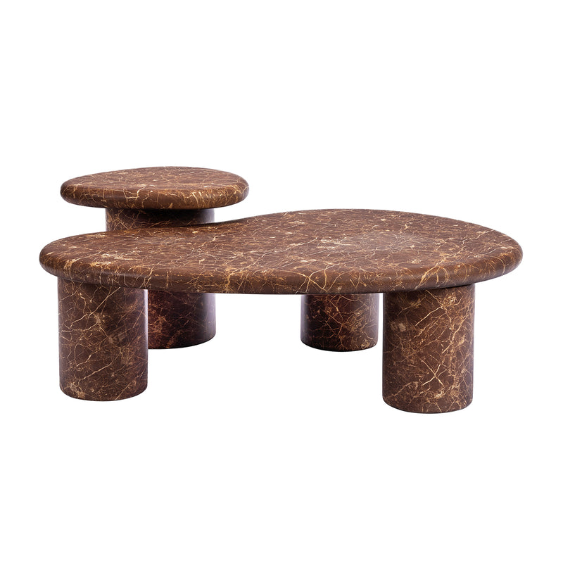 Azzurra Coffee Table (Emperador Chocolate Brown Marble Finish)