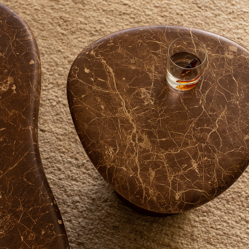 Azzurra Coffee Table (Emperador Chocolate Brown Marble Finish)