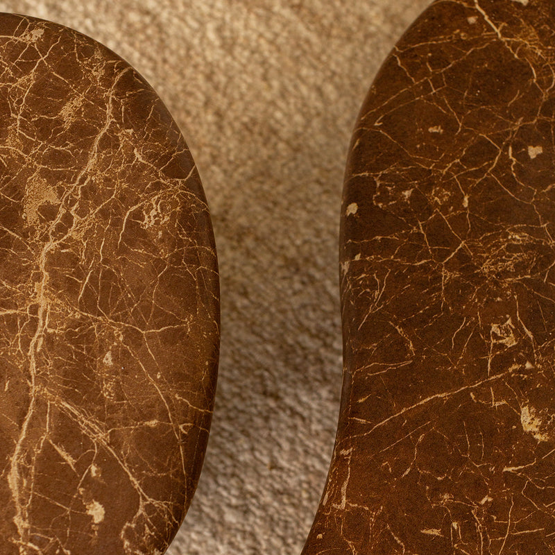 Azzurra Coffee Table (Emperador Chocolate Brown Marble Finish)