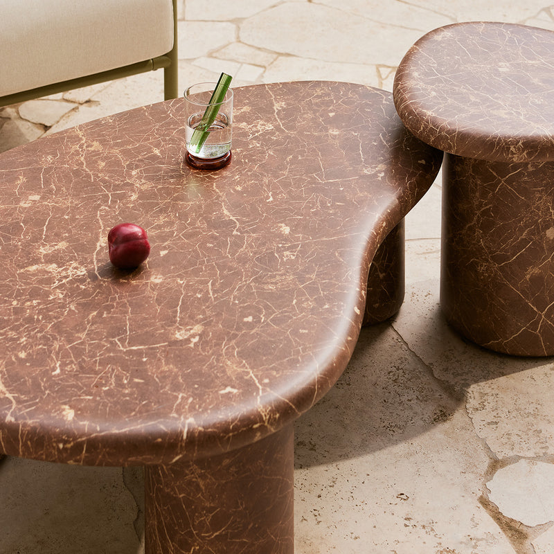 Azzurra Coffee Table (Emperador Chocolate Brown Marble Finish)