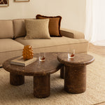 Azzurra Coffee Table (Emperador Chocolate Brown Marble Finish)