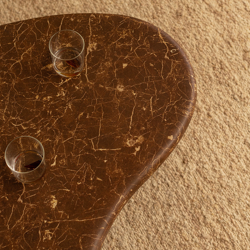 Azzurra Coffee Table (Emperador Chocolate Brown Marble Finish)