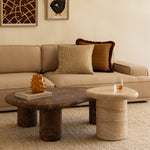 Azzurra Coffee Table (Emperador Chocolate Brown Marble Finish)