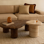 Azzurra Coffee Table (Emperador Chocolate Brown Marble Finish)
