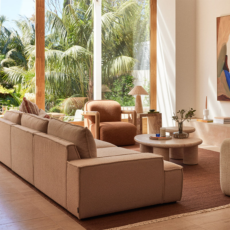 Azzurra Coffee Table (Travertine Finish)