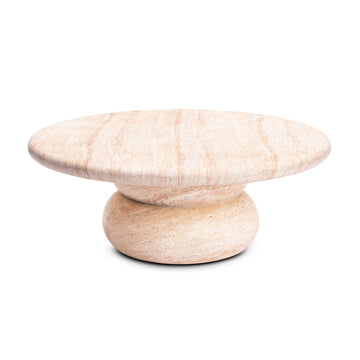Sorento Coffee Table (100cm, Travertine Finish)