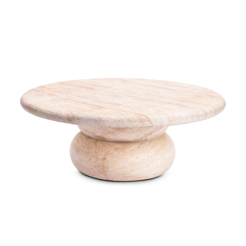 Sorento Coffee Table (100cm, Travertine Finish)