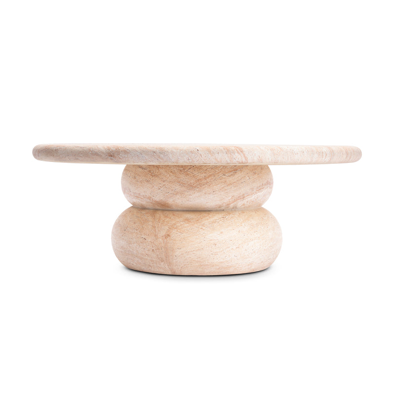 Sorento Coffee Table (100cm, Travertine Finish)