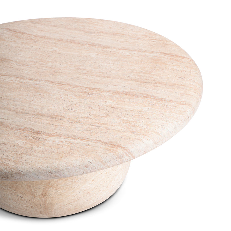 Sorento Coffee Table (100cm, Travertine Finish)