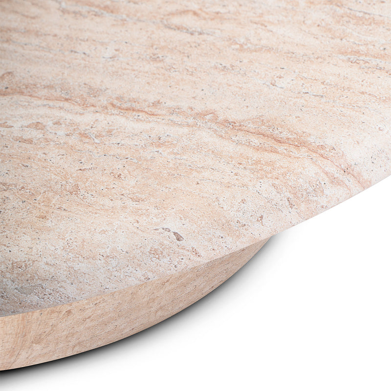 Sorento Coffee Table (100cm, Travertine Finish)