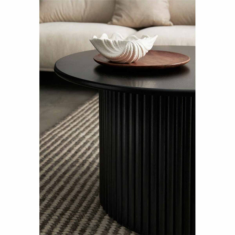 Cosmos Coffee Table (Black Oak, 85cm)