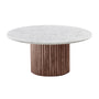 Cosmos Marble Coffee Table - Walnut / 100cm